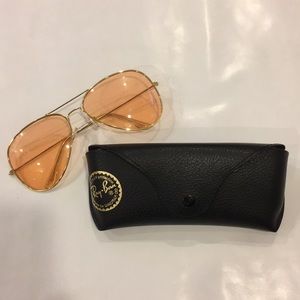 LIMITED ED Ray-Ban Ambermatic Collection Aviator